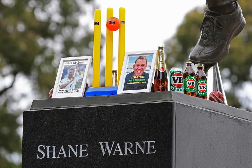 Fans across the world have paid their respects to Shane Warne (AP Photo/Asanka Brendon Ratnayake)