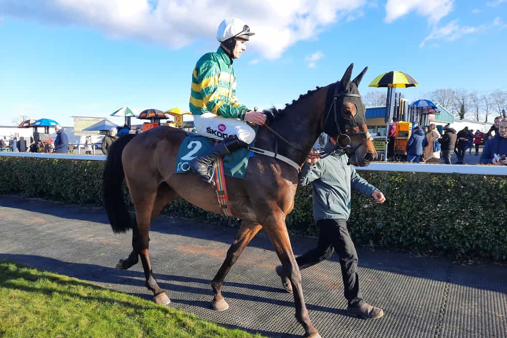 Mark Walsh and Gentleman De Mee return after their facile victory in the Flyingbolt Novice Chase at Navan (Gary Carson/PA)