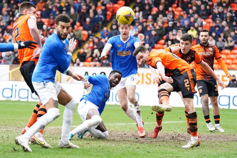 Former Hearts defender Liam Smith equalised for Dundee United (Jane Barlow/PA)