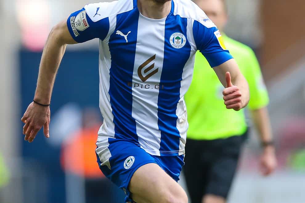 Will Keane was on target for Wigan (Barrington Coombs/PA)
