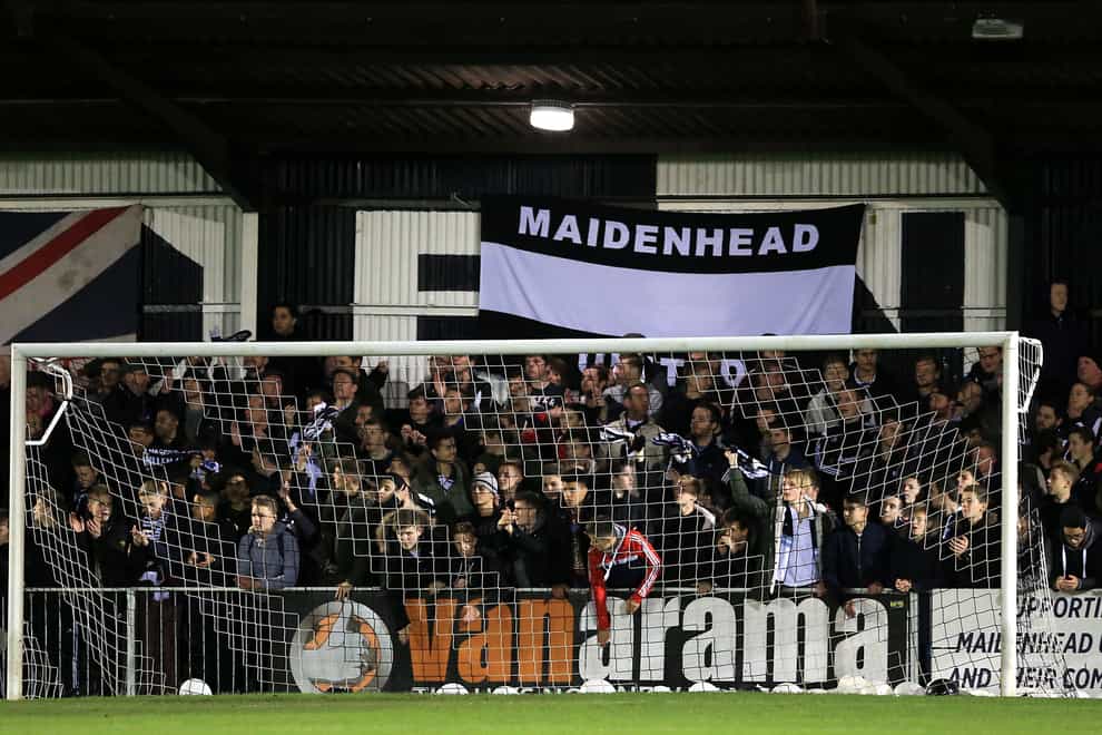 Maidenhead played out a 0-0 draw with Altrincham (Nigel French/PA)