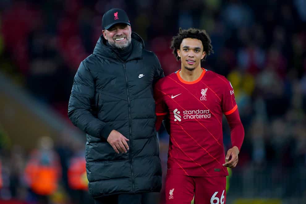 Liverpool manager Jurgen Klopp does not understand the criticism of Trent Alexander-Arnold’s defensive qualities (Peter Byrne/PA)