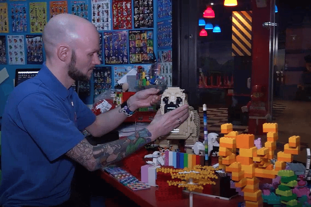 James Windle is one of only 26 master model builders for Lego in the world (PA)