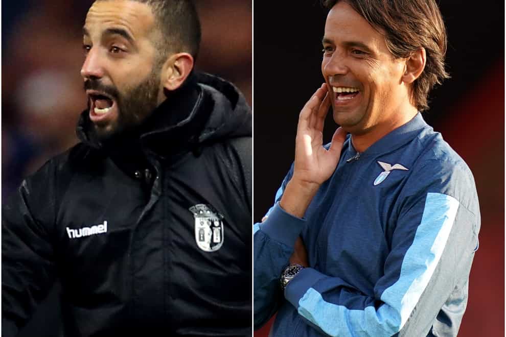 Sporting head coach Ruben Amorim (left) and Inter’s Simone Inzaghi face huge tasks in the Champions League (Andrew Milligan/John Walton/PA)