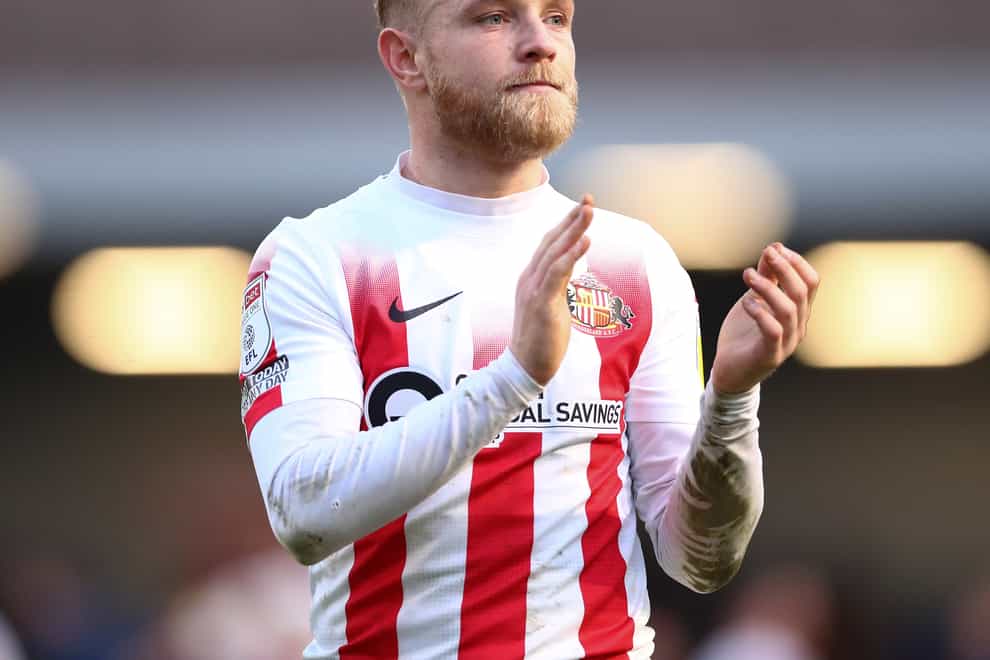 Alex Pritchard is set to miss Sunderland’s clash with Fleetwood (Jacques Feeney/PA)