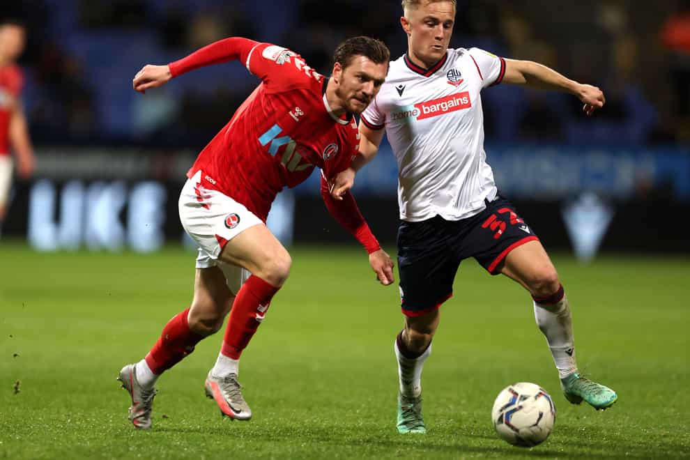 Bolton midfielder Kyle Dempsey, right, is hoping to pass a fitness test (Richard Sellers/PA)
