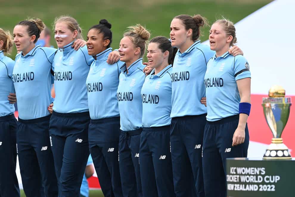 Heather Knight’s team lost their World Cup opener (Andrew Cornaga/AP)