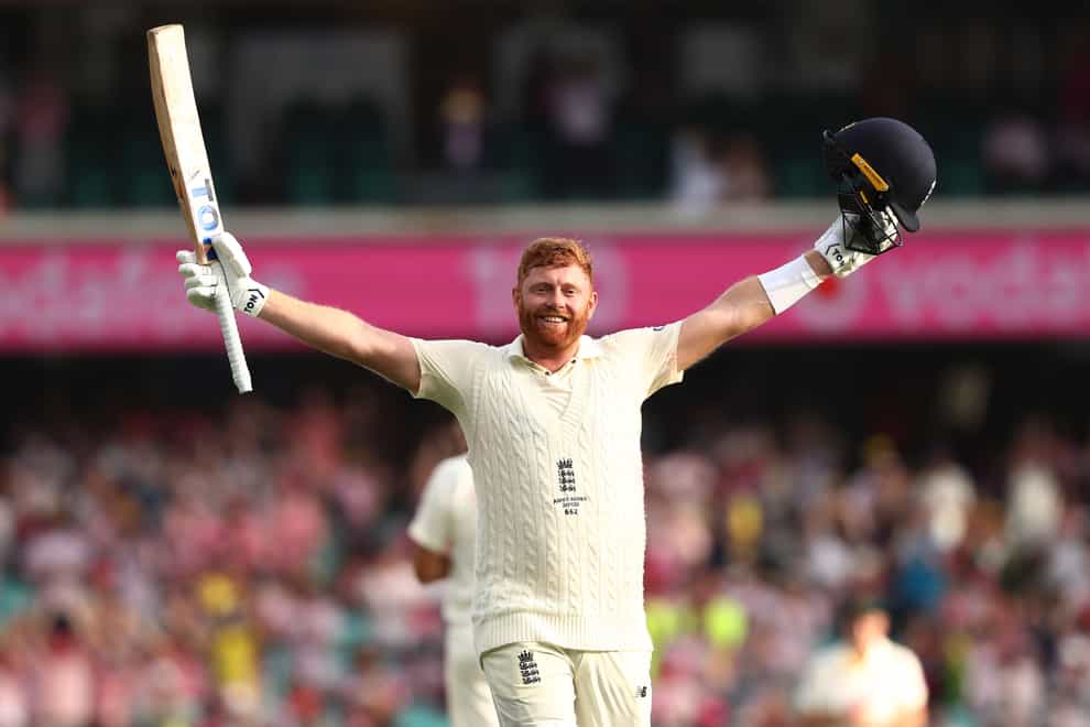Jonny Bairstow scored a century for England on the first day in Antigua (PA)