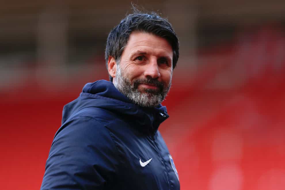 Manager Danny Cowley praised a ‘professional away performance’ as Portsmouth beat Crewe (Will Matthews/PA)
