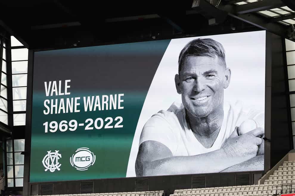 Shane Warne’s funeral service will be held on March 30 at the MCG (Asanka Brendon Ratnayake/AP)