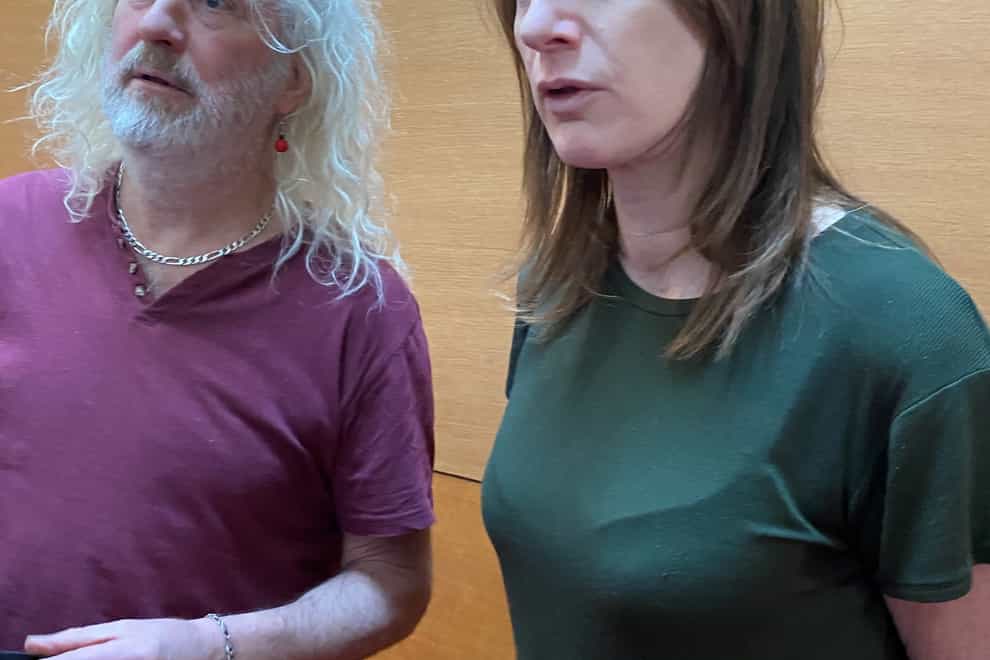 Irish MEPs Mick Wallace and Clare Daly (Cate McCurry/PA)