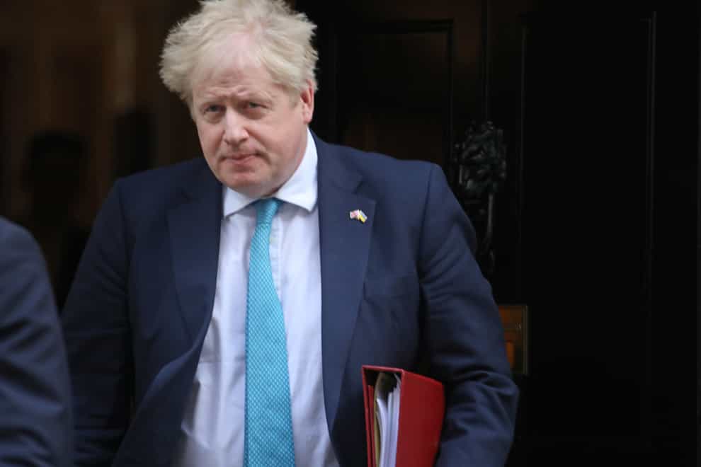 Boris Johnson leaves Downing Street forPrime Minister’s Questions (David Parry/PA)
