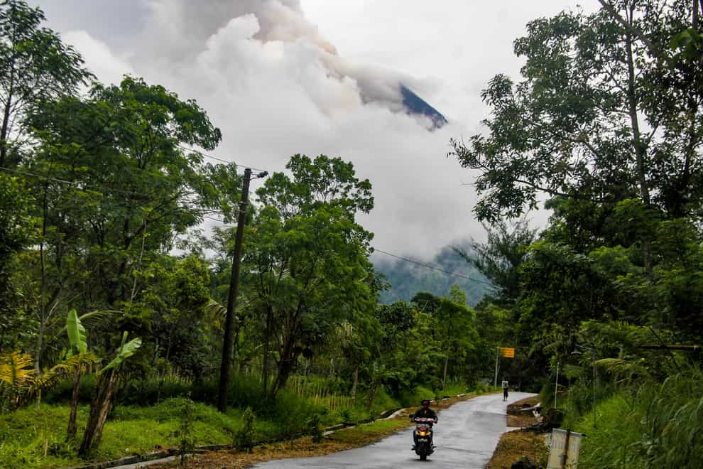 Indonesia’s Mount Merapi volcano (Slamet Riyadi/AP)