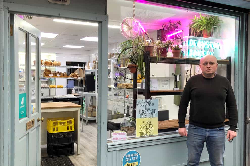 Yuriy Kachak organised the sale at his bakery in Glasgow (Lucinda Cameron/PA)