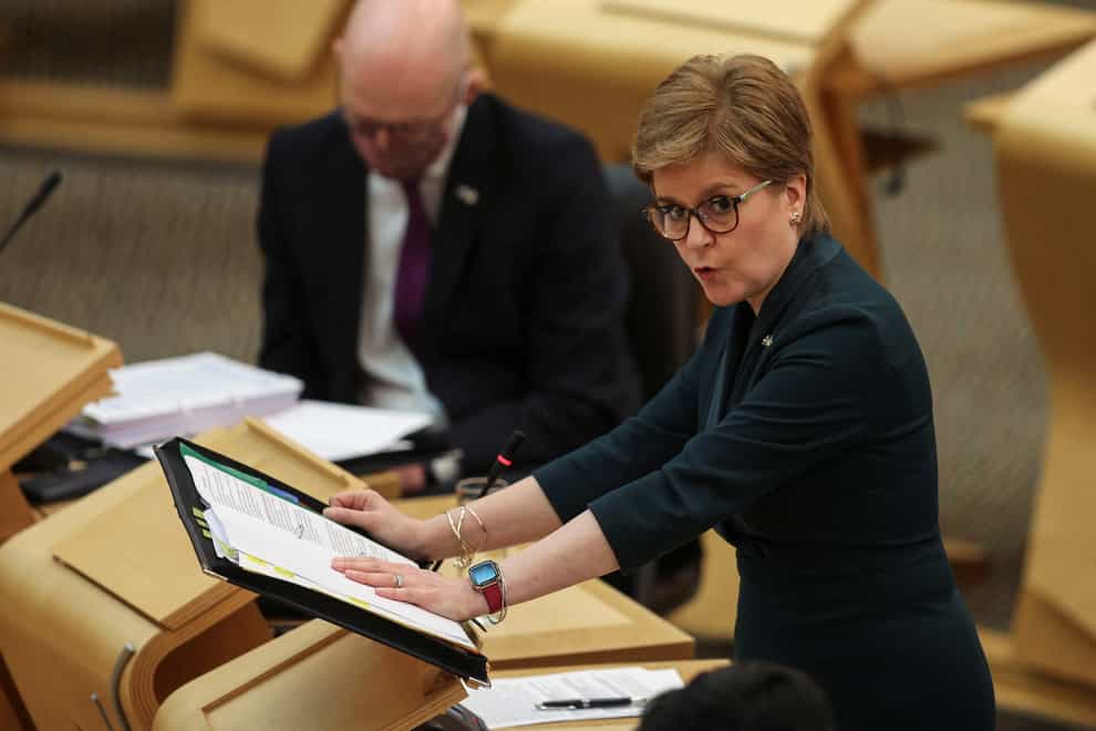 The First Minister said it would take too long to ramp up oil and gas production in the North Sea (Russell Cheyne/PA)