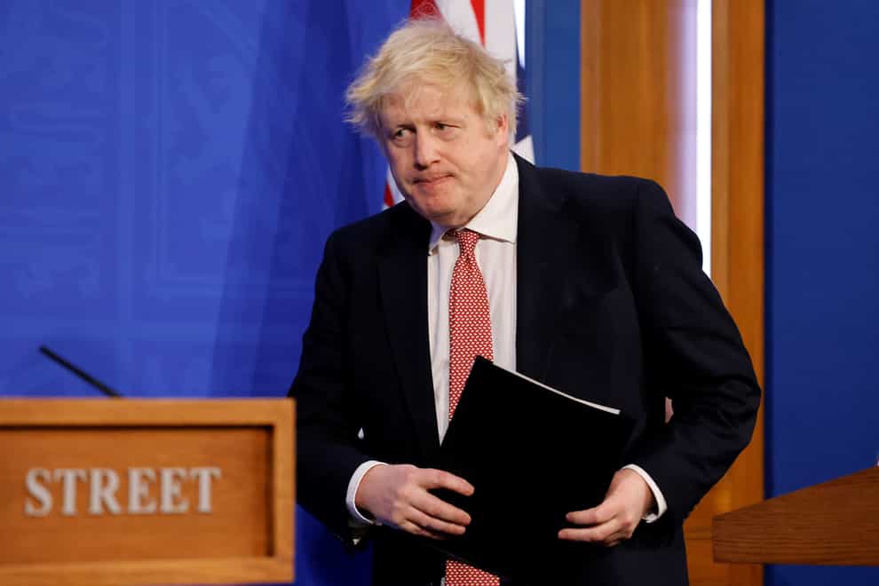 Prime Minister Boris Johnson. His Government has announced the draft terms of reference for the Covid-19 public inquiry (Tolga Akmen/PA)