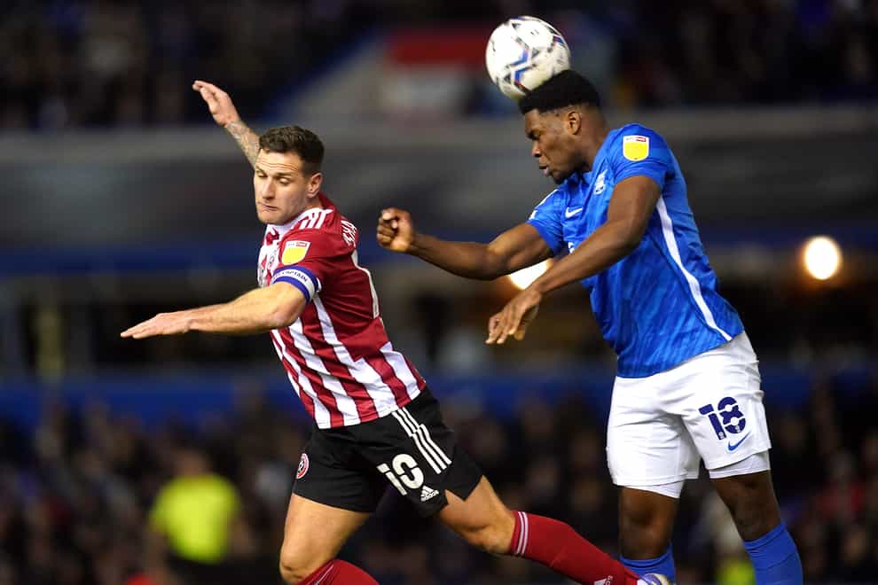 Teden Mengi, right, is back available for Birmingham (Mike Egerton/PA)