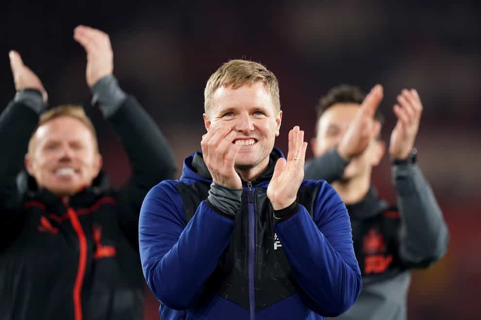 Newcastle head coach Eddie Howe is expecting Chelsea to be unaffected by the turmoil surrounding the club (Adam Davy/PA)