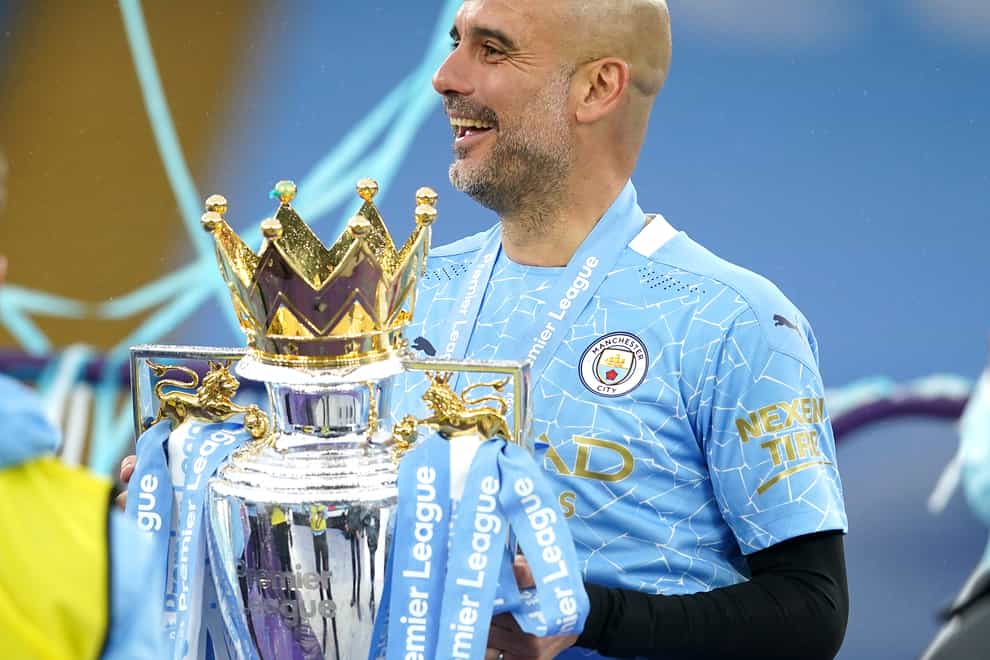 Pep Guardiola may have won plenty of them, but is not motivated by trophies (Dave Thompson/PA)