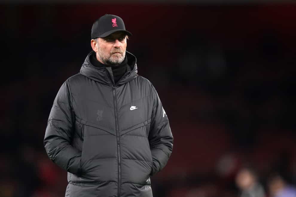 Liverpool manager Jurgen Klopp saw his side suffer a rare defeat at the hands of Inter Milan in midweek (Adam Davy/PA)