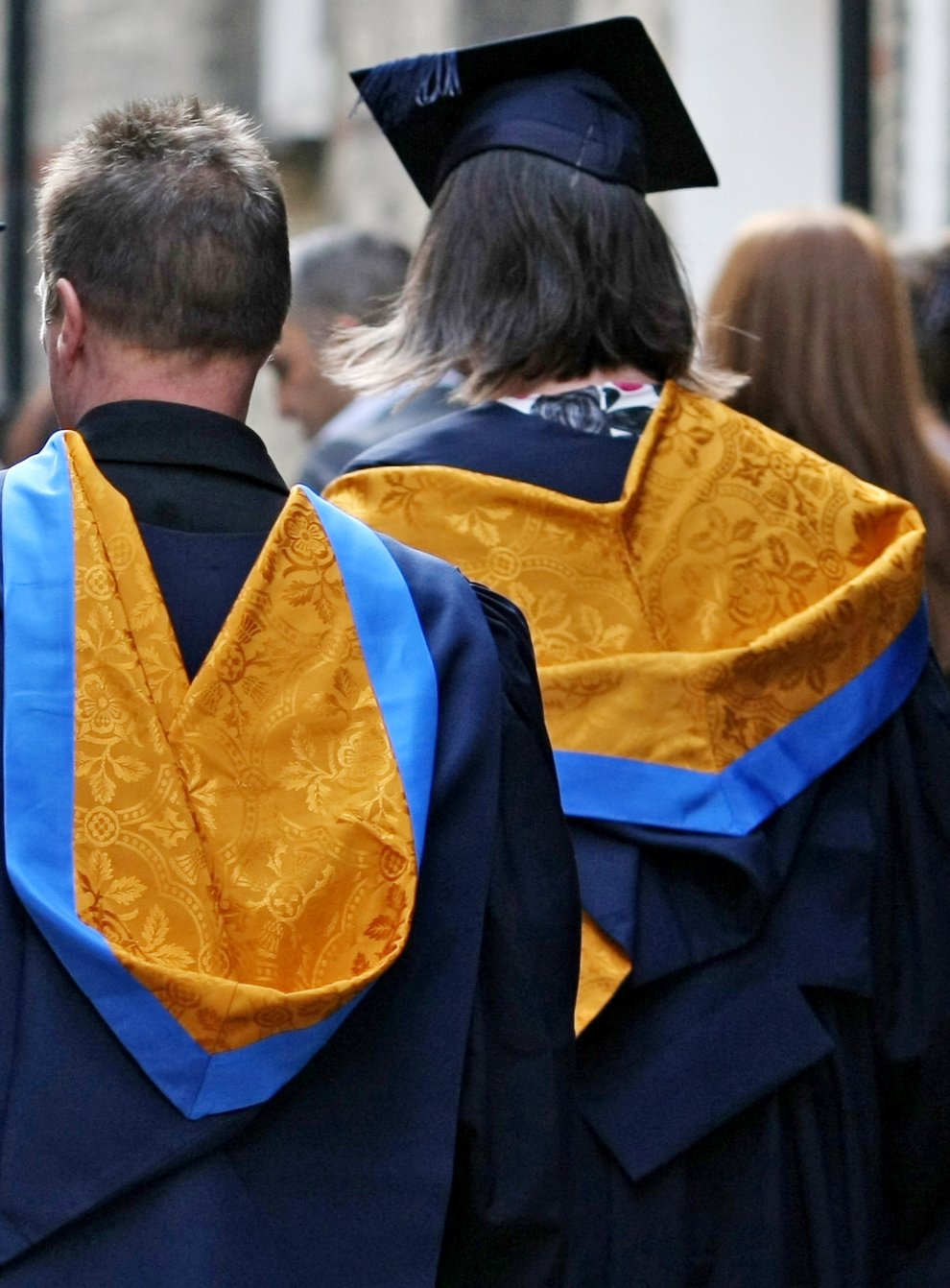 A general view of students wearing mortar boards and gown (Chris Radburn/PA)