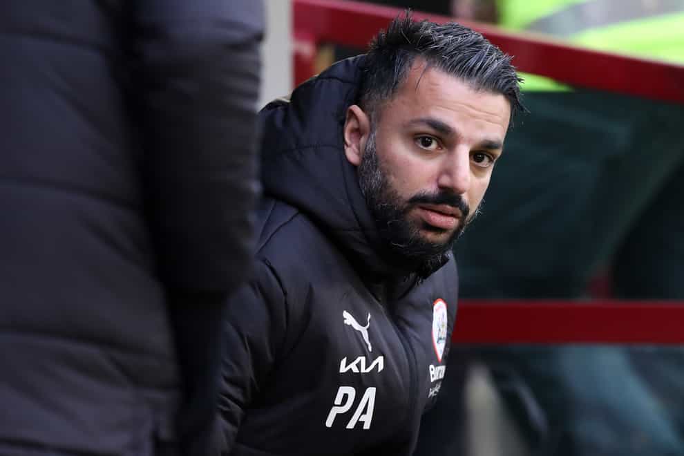 Poya Asbaghi was frustrated with Barnsley’s draw with Fulham (PA)