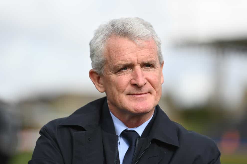 Mark Hughes led his team to victory over Forest Green (Simon Galloway/PA)
