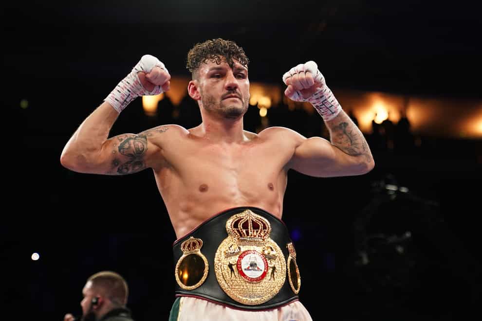 Leigh Wood recovered from an early knockdown to retain his WBA featherweight title with a remarkable 12th-round stoppage of Michael Conlan after a ferocious battle at Nottingham’s Motorpoint Arena (Zac Goodwin/PA)
