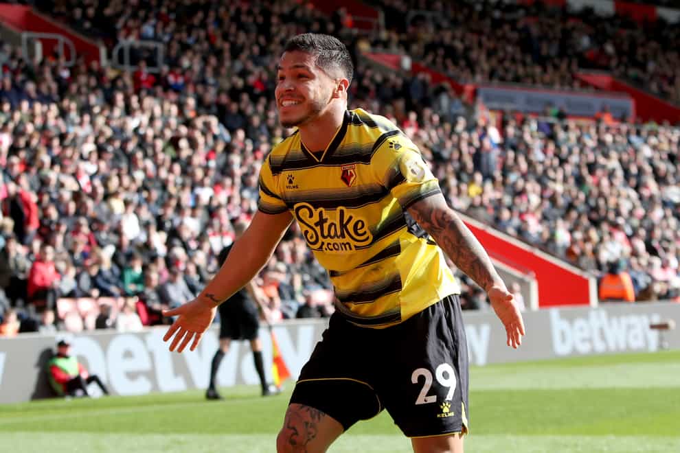 A Cucho Hernandez double earned Watford the points (Kieran Cleeves/PA)