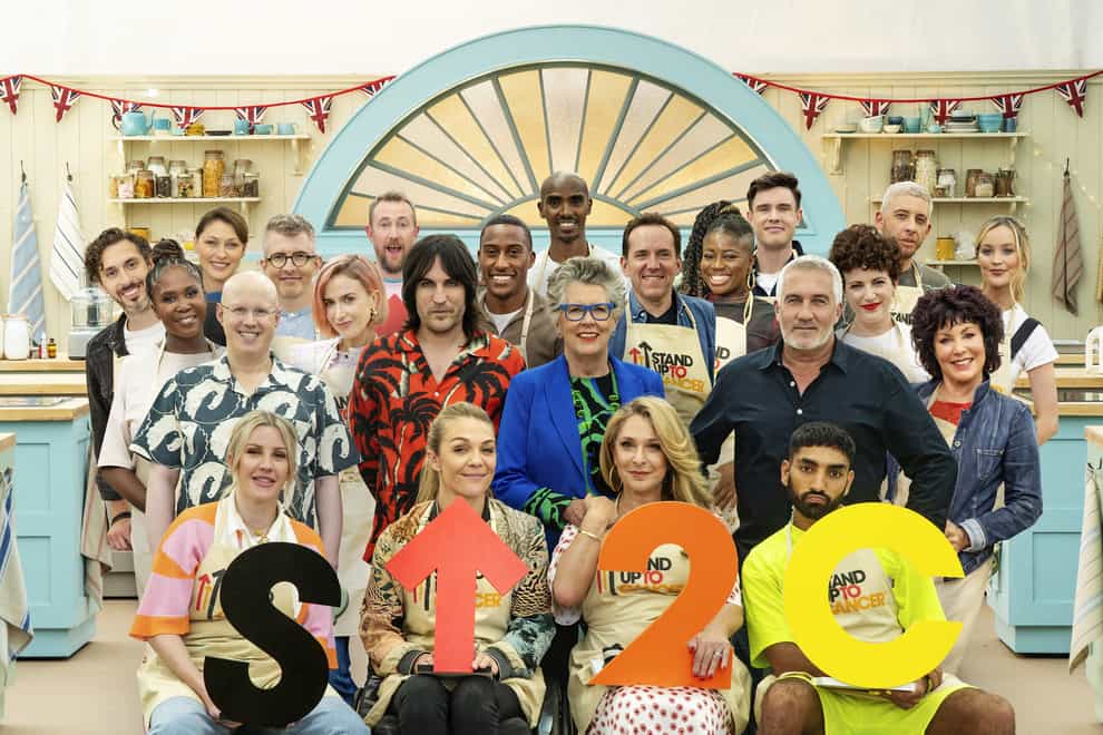 This year’s Great Celebrity Bake Off contestants (Channel 4/Love Productions/©Mark Bourdillon)