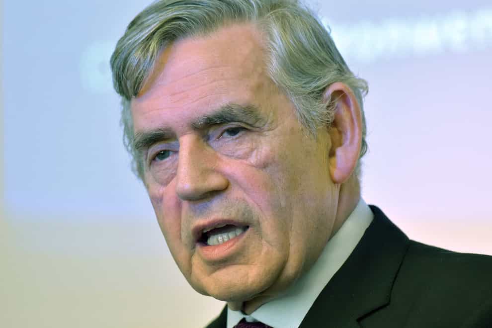 Former prime minister Gordon Brown was writing in the Daily Record newspaper (Nicholas T. Ansell/PA)