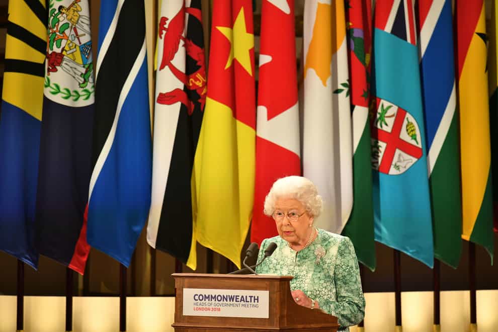 The Queen at the Commonwealth Heads of Government Meeting in 2018 (Dominic Lipinski/PA)