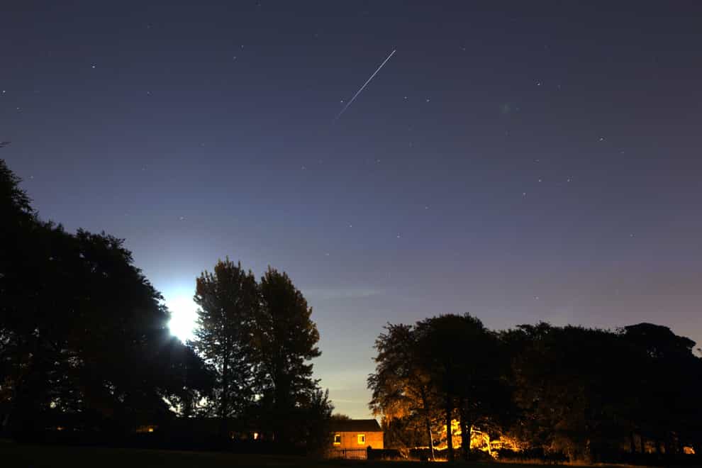 The International Space Station is seen orbiting the Earth (Peter Byrne/PA)