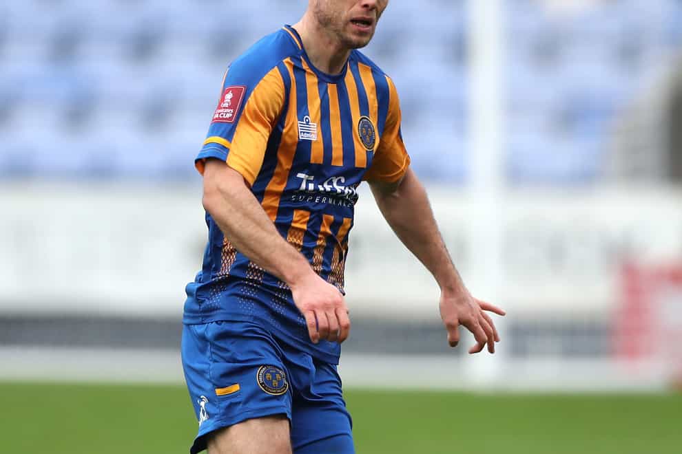 Shaun Whalley is in contention for Shrewsbury (Nick Potts/PA)