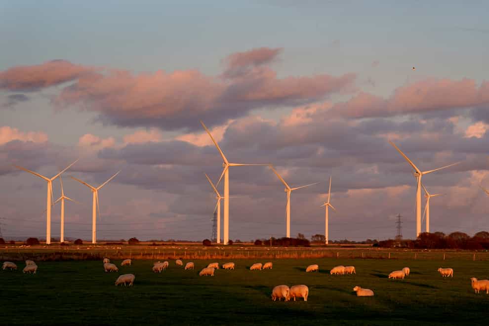 Campaigners are calling for action to increase renewables including onshore wind (Gareth Fuller/PA)