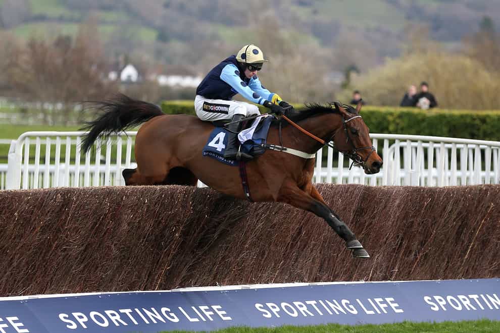 Edwardstone ridden by Tom Cannon on their way to winning the Sporting Life Arkle Challenge Trophy Novices’ Chase on day one of the Cheltenham Festival at Cheltenham Racecourse. Picture date: Tuesday March 15, 2022.