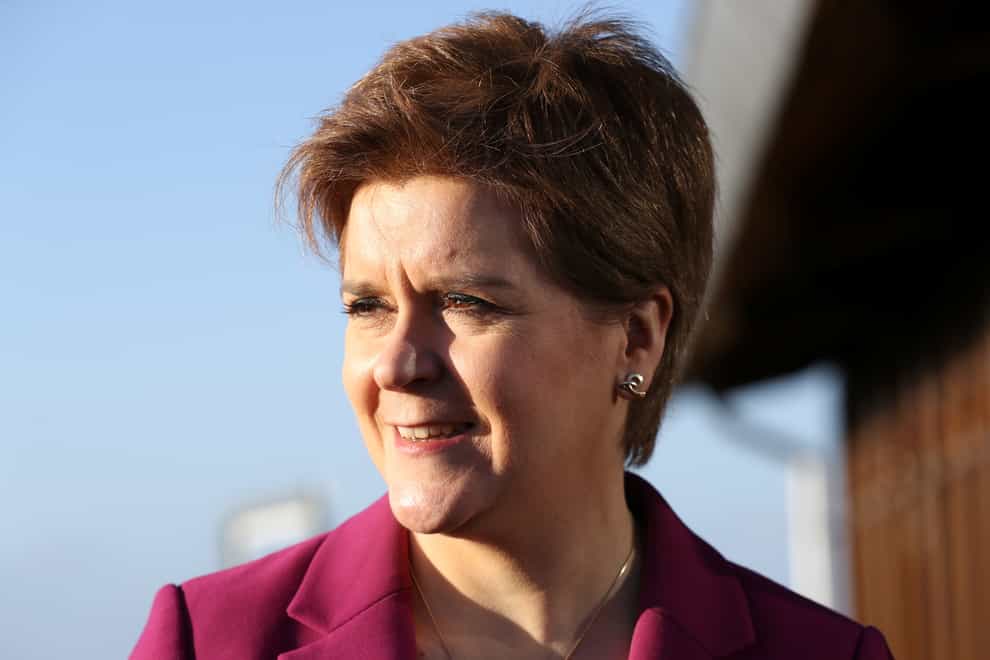 Nicola Sturgeon said the UK Government had indicated ‘in principle’ that the Scottish Government could be a ‘super sponsor’ for refugees fleeing Ukraine (Russell Cheyne/PA)