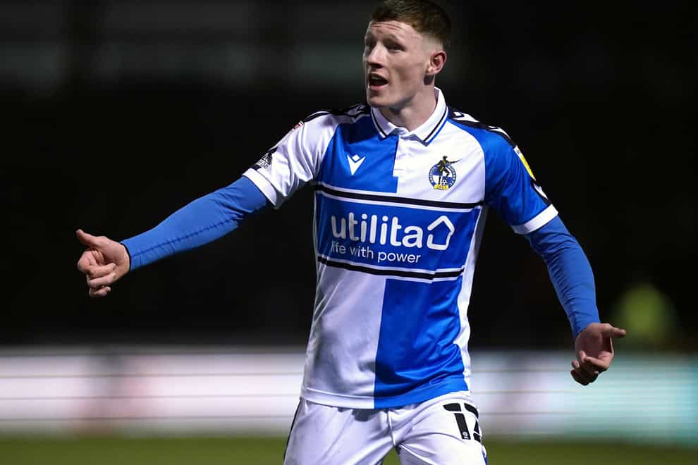 Elliot Anderson scored the only goal as Bristol Rovers beat Colchester to move into the play-off zone (Adam Davy/PA)