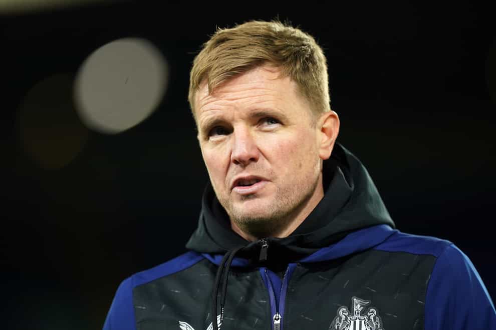 Newcastle head coach Eddie Howe has been criticised for declining to answer questions over the club’s Saudi Arabian backers (Mike Egerton/PA)