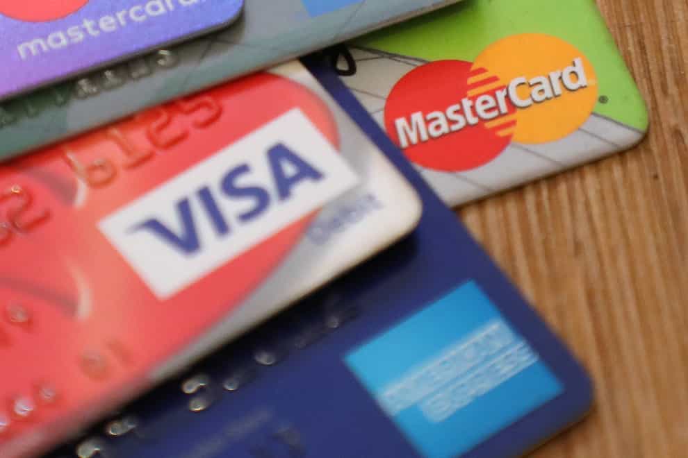 UK Finance said the proportion of card payments that were contactless continued to increase in December 2021 (PA)