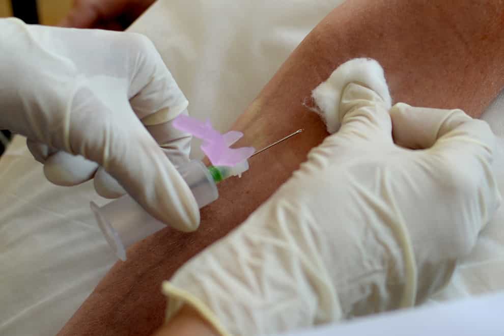 Specialist paramedics were trained to take blood for remote diagnostics in the pilot scheme (Anthony Devlin/PA)