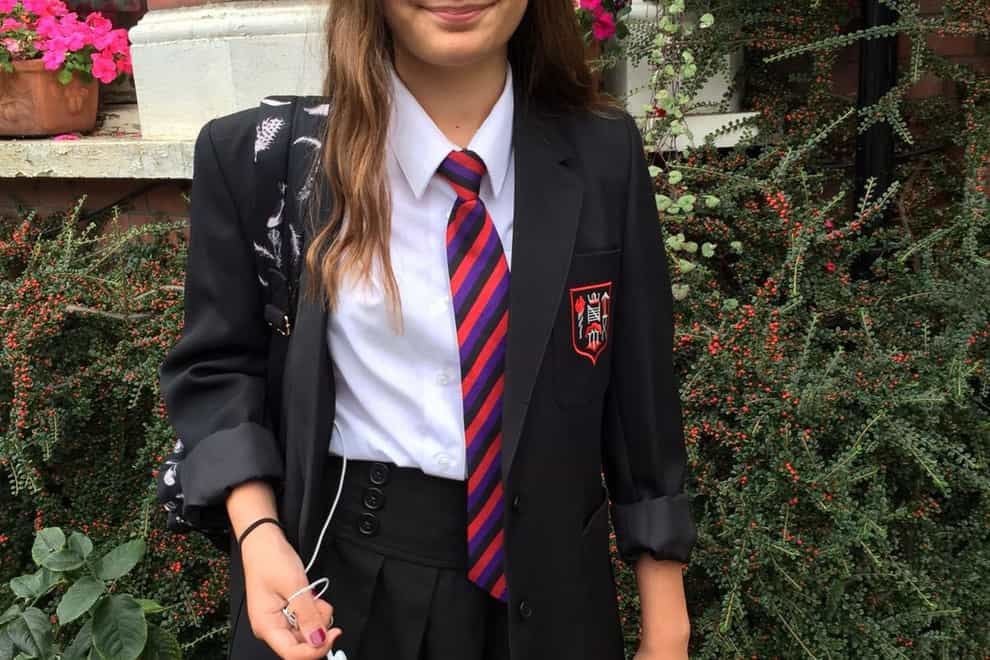 Molly Russell, 14, who took her own life in November 2017 (Family handout/PA)