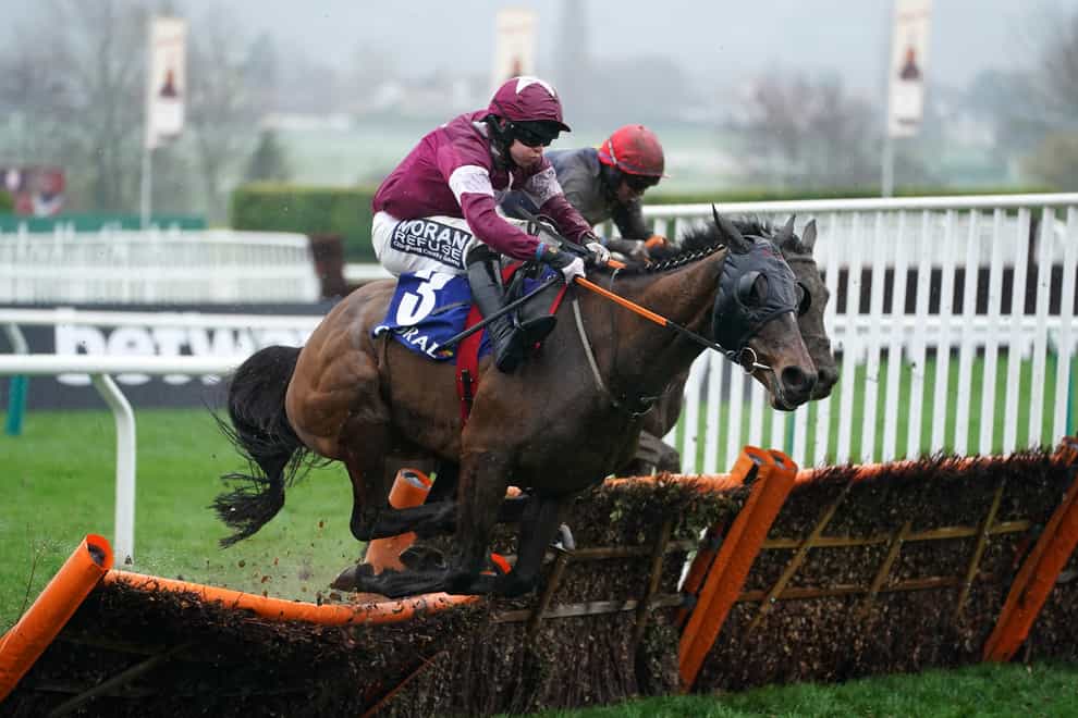 Commander Of Fleet, ridden by Shane Fitzgerald, won an epic battle in the Coral Cup Handicap Hurdle (Mike Egerton/PA)