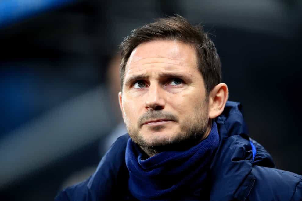 Frank Lampard has called for togetherness at Goodison Park on Thursday night (Owen Humphreys/PA)