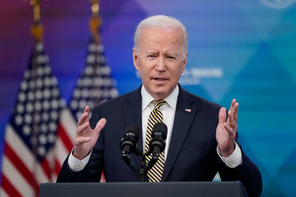 President Joe Biden speaks about additional security assistance that his administration will provide to Ukraine (Patrick Semansky/AP)