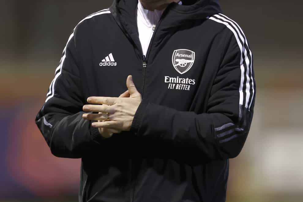 Arsenal Women manager Jonas Eidevall believes his side should progress against Coventry United in the Women’s FA Cup quarter-final on Friday (Steven Paston/PA)