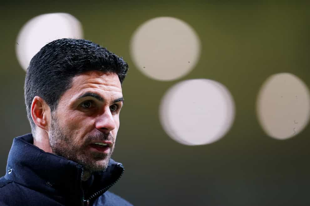 Mikel Arteta is concerned over the rescheduling of Arsenal’s game with Tottenham (Nick Potts/PA)