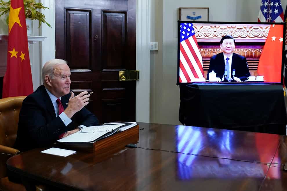 President Joe Biden and China’s general-secretary Ix Jinping will discuss Russia’s invasion of Ukraine (AP Photo/Susan Walsh)