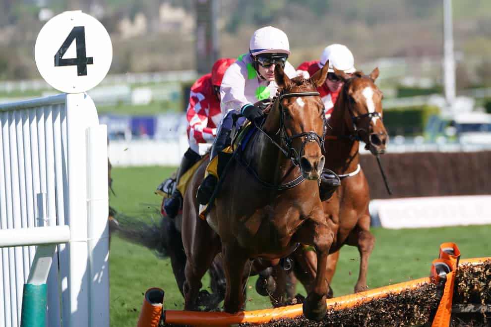 Vauban ridden by Paul Townend on their way to winning the JCB Triumph Hurdle during day four of the Cheltenham Festival at Cheltenham Racecourse. Picture date: Friday March 18, 2022.