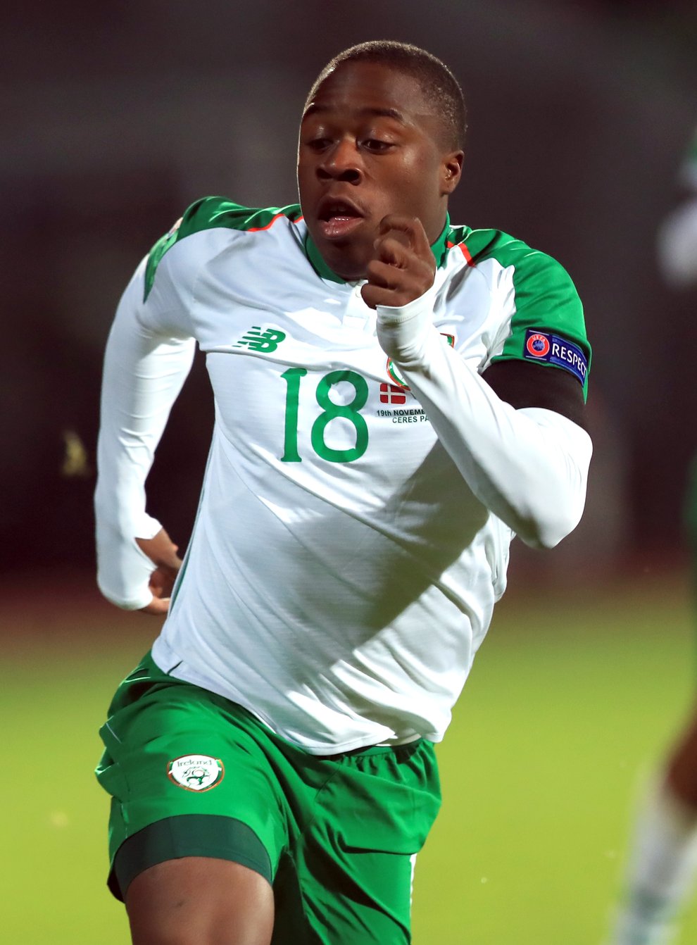 Michael Obafemi made his senior Republic of Ireland debut as an 18-year-old (Simon Cooper/PA)